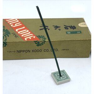 Vintage Nippon Kodo Inc My Love Pine Incense Sticks w/Holder Tokyo Japanese